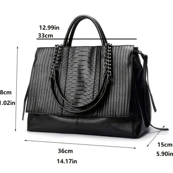 Black w/Gunmetal Straps Commuter Bag - Picture 2 of 8